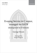 Cover for Evening Service in C minor, arranged for SATB (transposed to D minor)