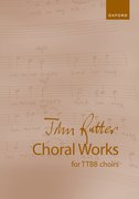 Cover for John Rutter Choral Works for TTBB Voices - 9780193561021