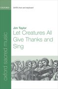 Cover for Let Creatures All Give Thanks and Sing