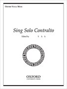 Cover for Sing Solo Contralto