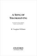 Cover for A Song of Thanksgiving