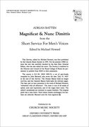 Cover for Magnificat and Nunc Dimittis from the Short Service