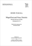 Cover for Magnificat and Nunc Dimittis from B flat service