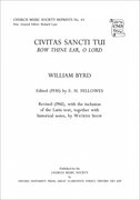 Cover for Civitas sancti tui (Bow thine ear, O Lord)
