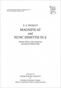 Cover for Magnificat and Nunc Dimittis in E
