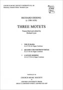 Cover for Three Motets