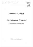 Cover for Two Short Anthems for Ascension and Pentecost