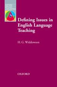 Cover for Defining Issues in English Language Teaching