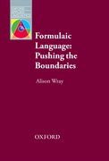 Cover for Formulaic Language: Pushing the Boundaries e-book