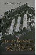 Cover for Italian Baroque and Rococo Architecture