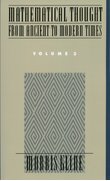 Cover for Mathematical Thought From Ancient to Modern Times, Volume 3