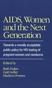Cover for AIDS, Women, and the Next Generation
