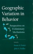 Cover for Geographic Variation in Behavior