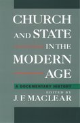 Cover for Church and State in the Modern Age