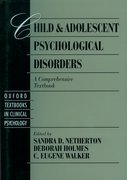 Cover for Child and Adolescent Psychological Disorders