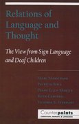 Cover for Relations of Language and Thought