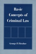 Cover for Basic Concepts of Criminal Law