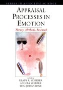 Cover for Appraisal Processes in Emotion