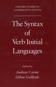 Cover for The Syntax of Verb Initial Languages