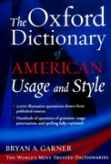 Cover for The Oxford Dictionary of American Usage and Style