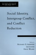 Cover for Social Identity, Intergroup Conflict, and Conflict Reduction