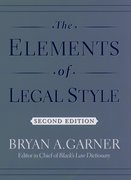 Cover for The Elements of Legal Style