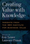 Cover for Creating Value with Knowledge