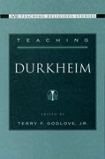 Cover for Teaching Durkheim
