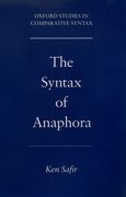 Cover for The Syntax of Anaphora