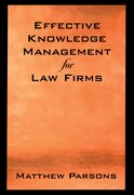 Cover for Effective Knowledge Management for Law Firms