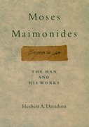 Cover for Moses Maimonides