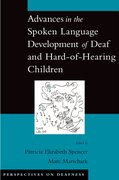 Cover for Advances in the Spoken Language Development of Deaf and Hard-of-Hearing Children