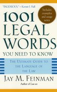 Cover for 1001 Legal Words You Need to Know