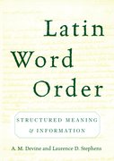 Cover for Latin Word Order