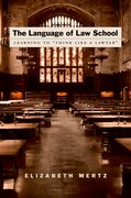 Cover for The Language of Law School
