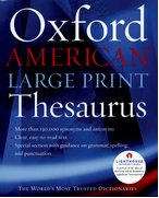 Cover for The Oxford American Large Print Thesaurus