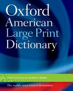 Cover for The Oxford American Large Print Dictionary