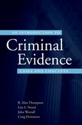 Cover for An Introduction to Criminal Evidence