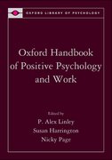 Cover for Oxford Handbook of Positive Psychology and Work