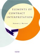 Cover for Elements of Contract Interpretation