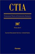 Cover for CITA Consolidated Treaties and International Agreements 2007 Volume 1 Issued March 2008