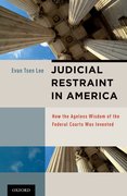 Cover for Judicial Restraint in America