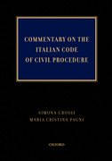 Cover for Commentary on  the Italian Code of Civil Procedure