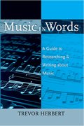 Cover for Music in Words