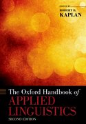 Cover for The Oxford Handbook of Applied Linguistics