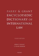 Cover for Parry and Grant Encyclopaedic Dictionary of International Law