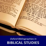 Cover for Oxford Bibliographies in Biblical Studies