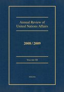 Cover for Annual Review of United Nations Affairs 2008/2009 VOLUME III
