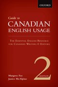 Cover for Guide to Canadian English Usage