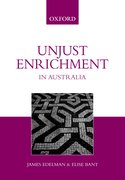 Cover for Unjust Enrichment in Australia